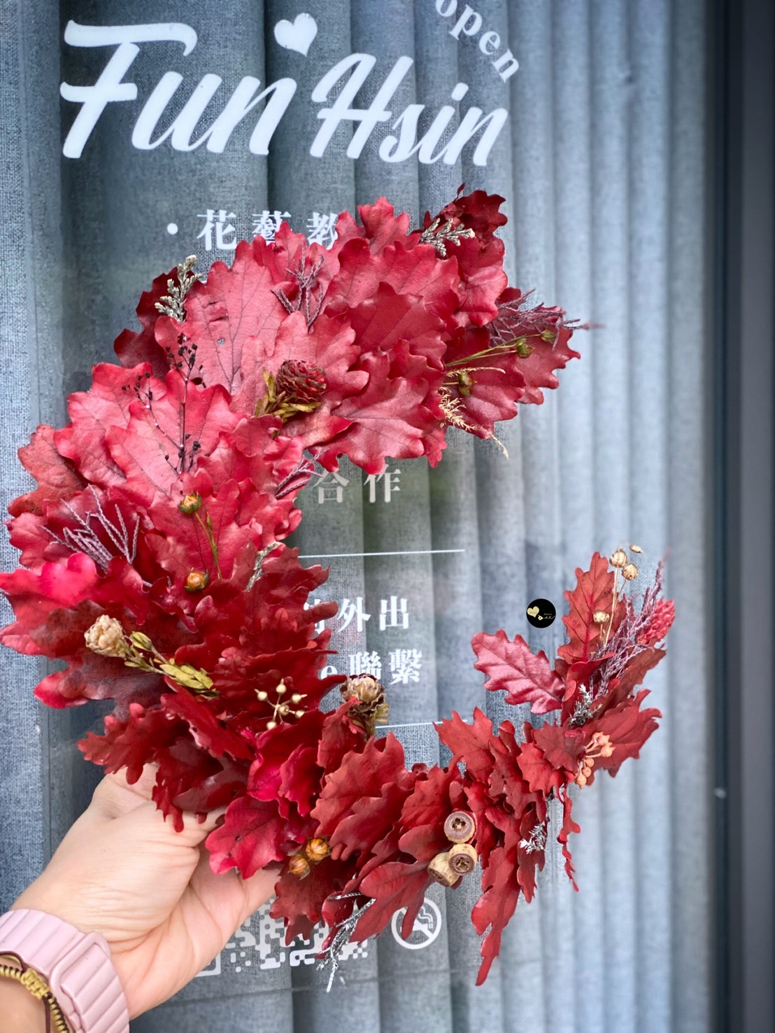 【秋季限定 • 秋日紅葉(馬蹄花圈)】作品照片1