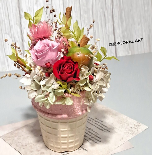 永生花 • 冰淇淋杯桌花01